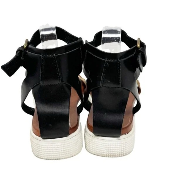 MIA Kaylie Leopard Black and Leopard Print Sandals - Picture 4 of 7